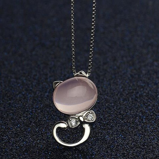 Pearl Cat Necklace