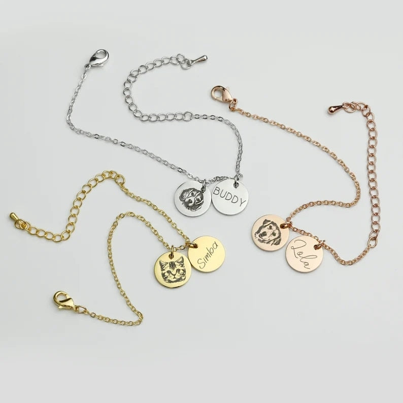 Personalized Cat Bracelet