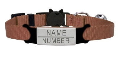 Personalized Cat Collar with Bell