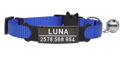 Personalized Cat Collar with Bell