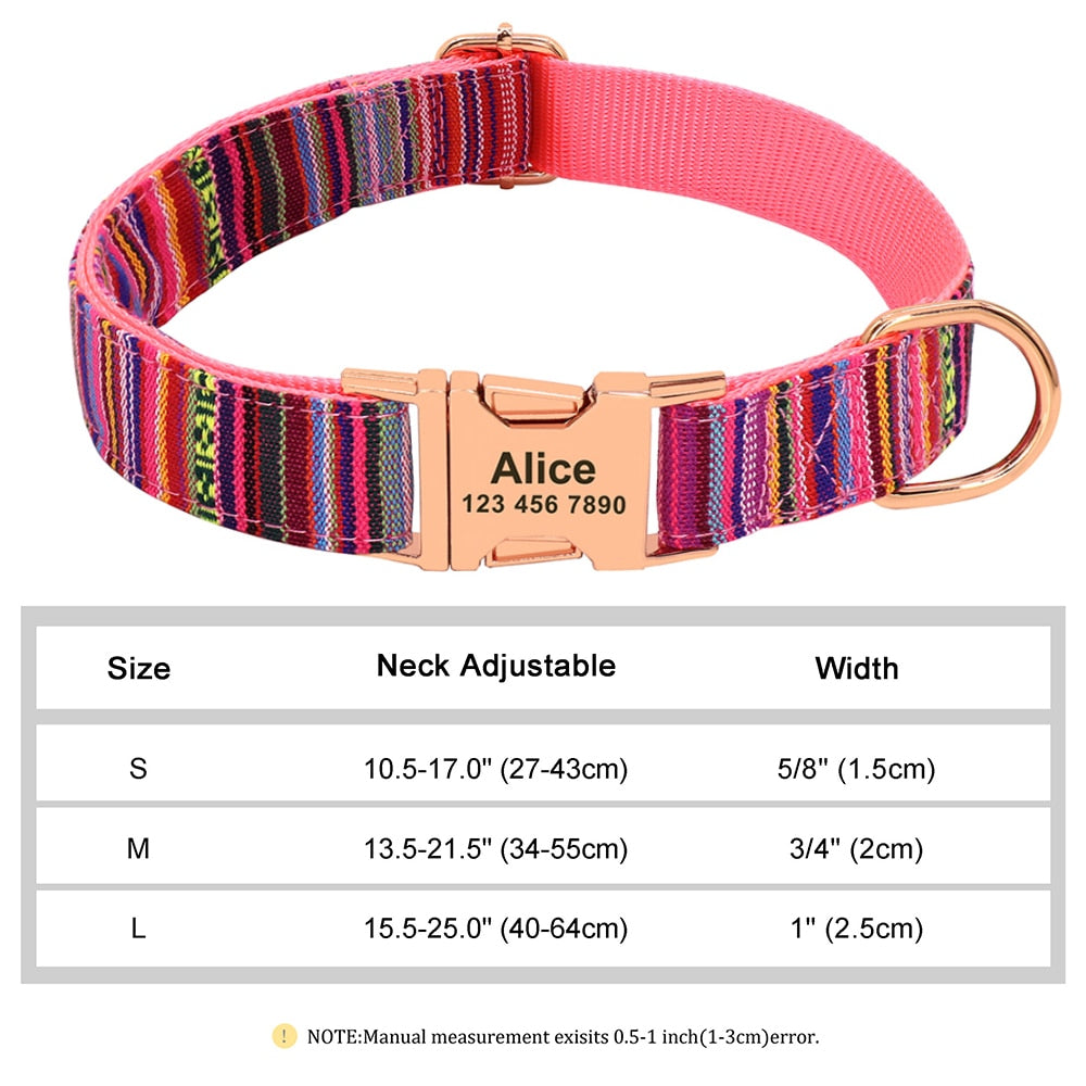 Personalized Embroided Cat Collar