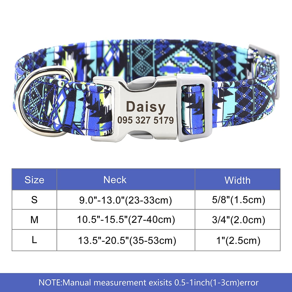 Personalized Embroided Cat Collar