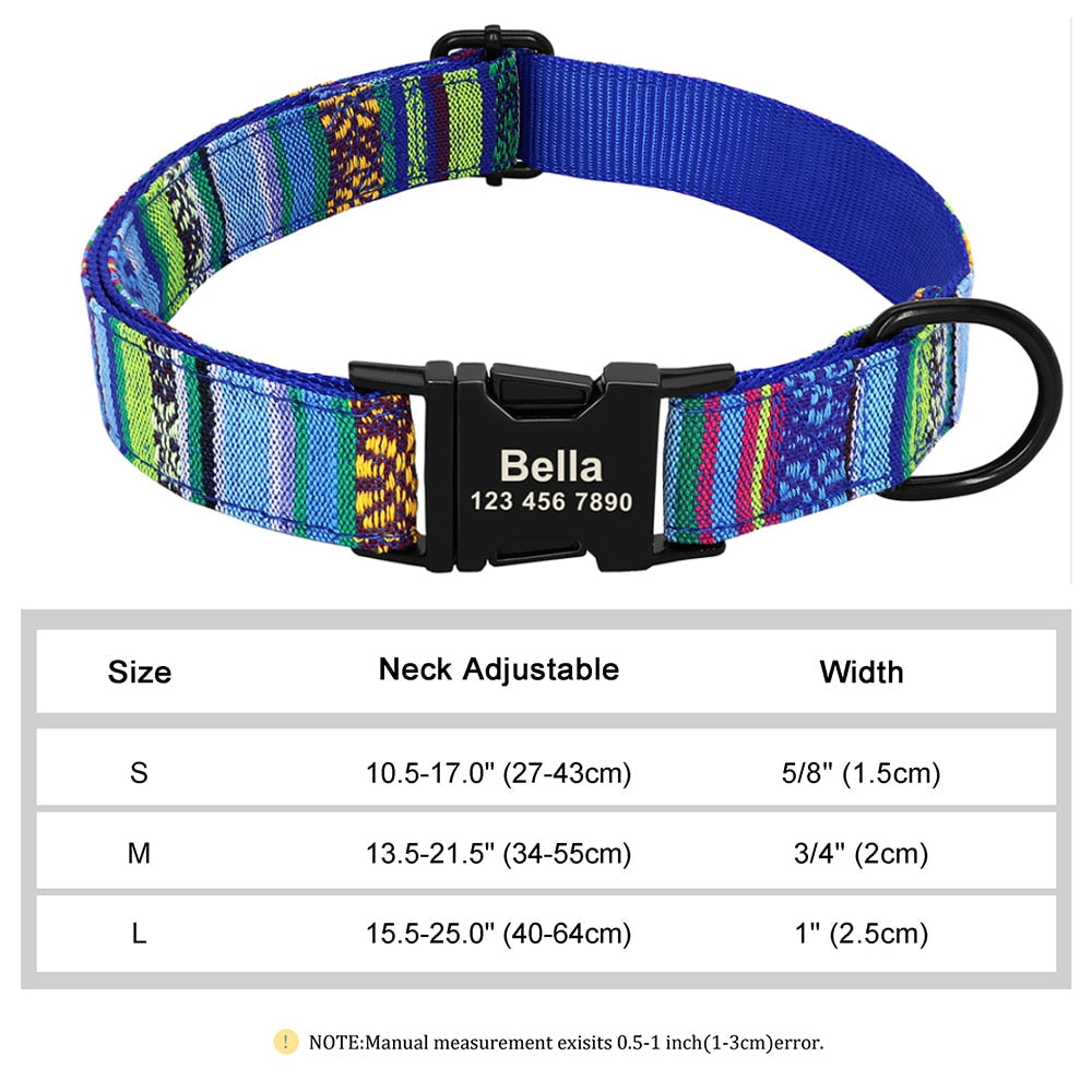 Personalized Embroided Cat Collar