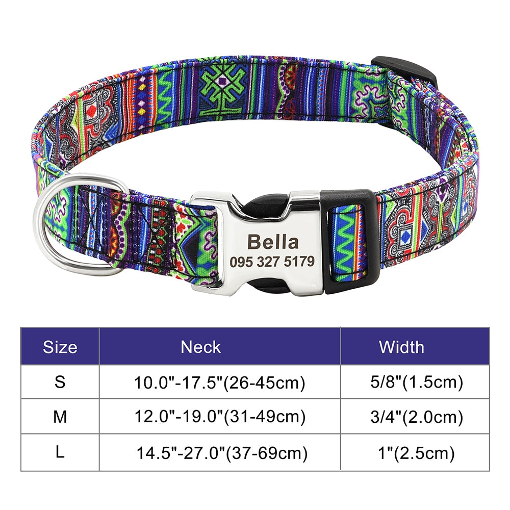 Personalized Embroided Cat Collar