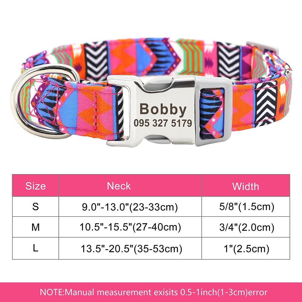 Personalized Embroided Cat Collar