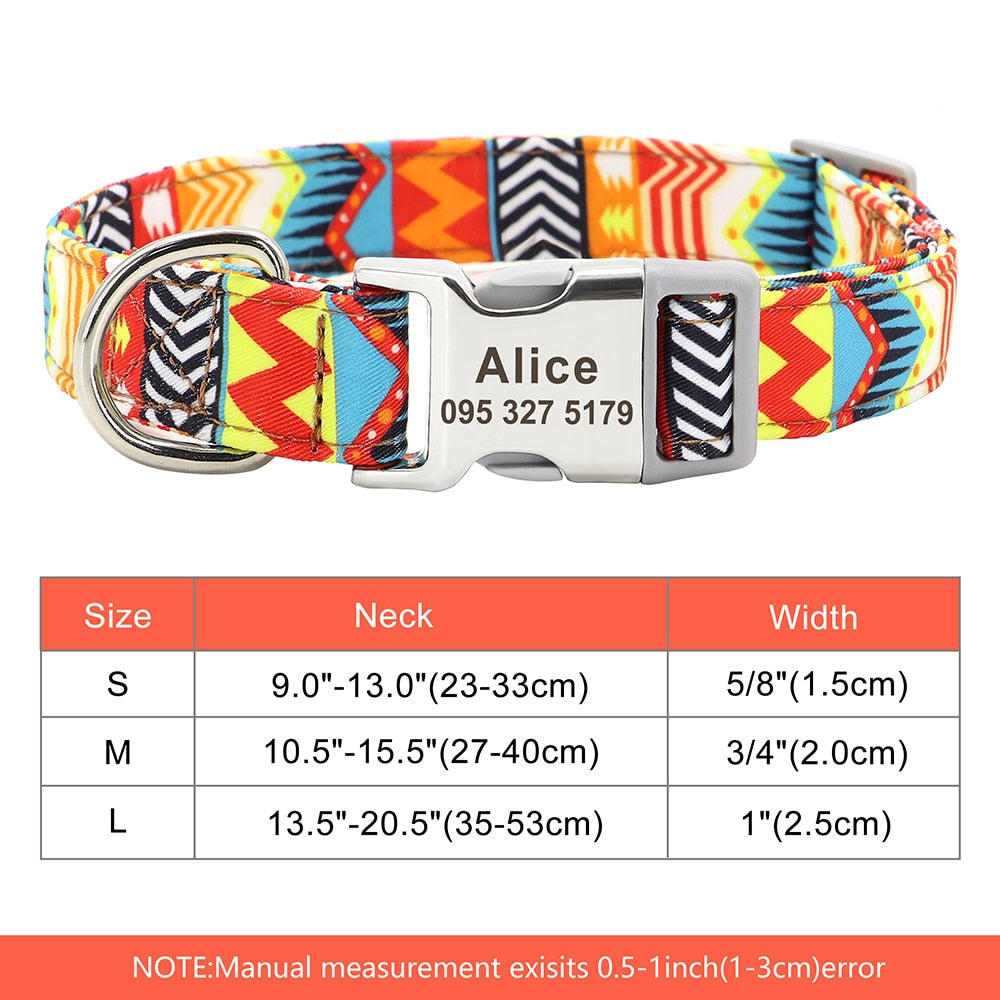 Personalized Embroided Cat Collar