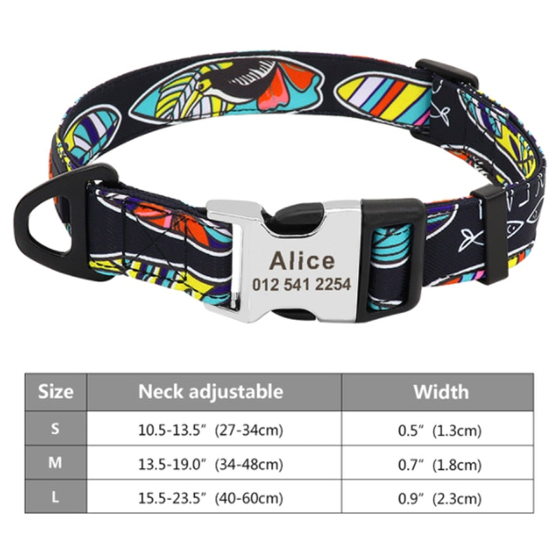 Personalized Embroided Cat Collar