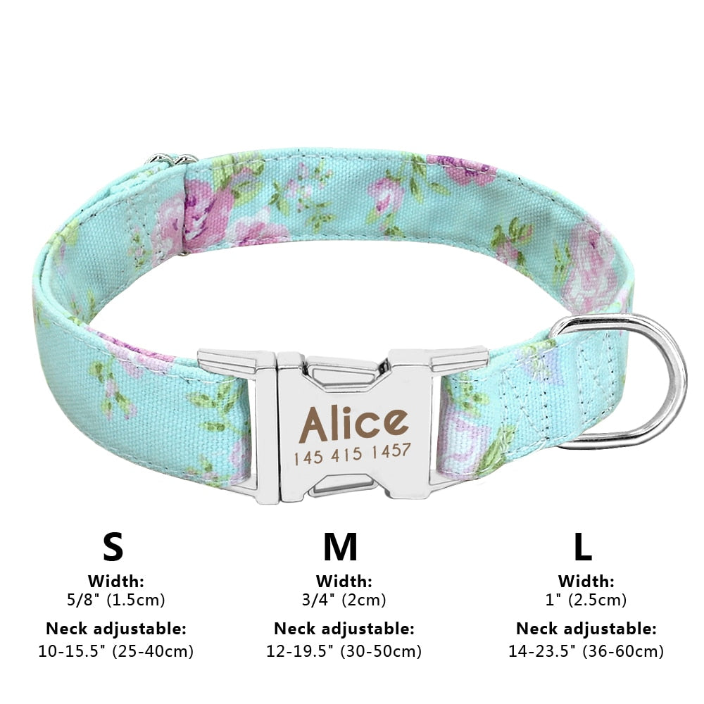 Personalized Embroided Cat Collar
