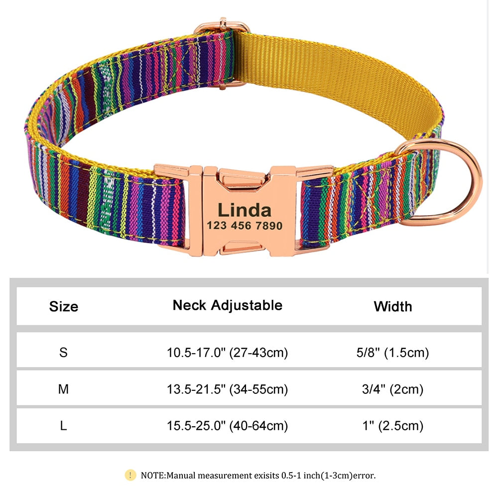 Personalized Embroided Cat Collar