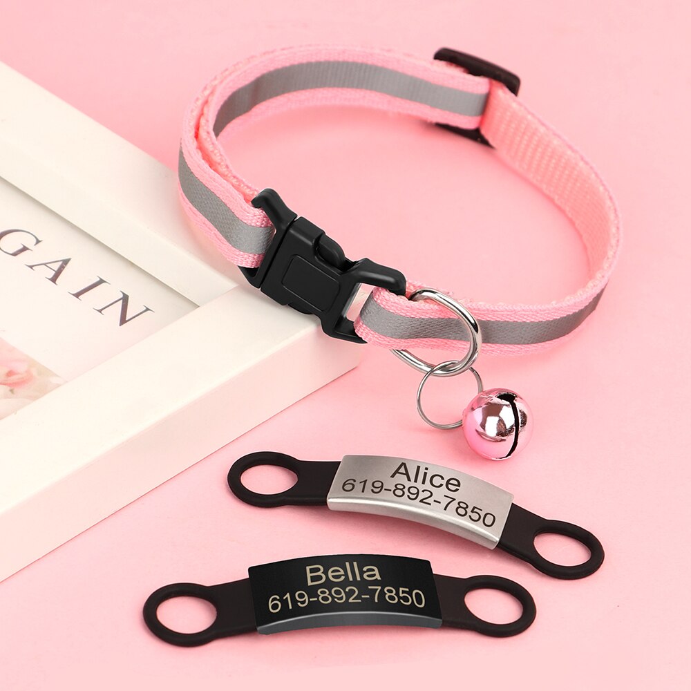 Personalized Reflective Cat Collar