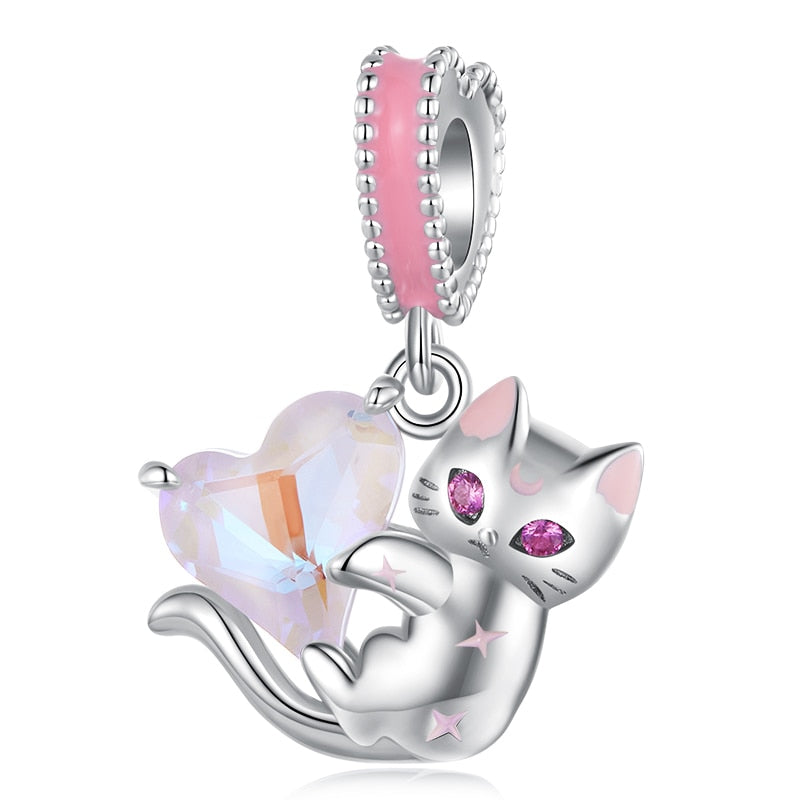Pink Cat Charm