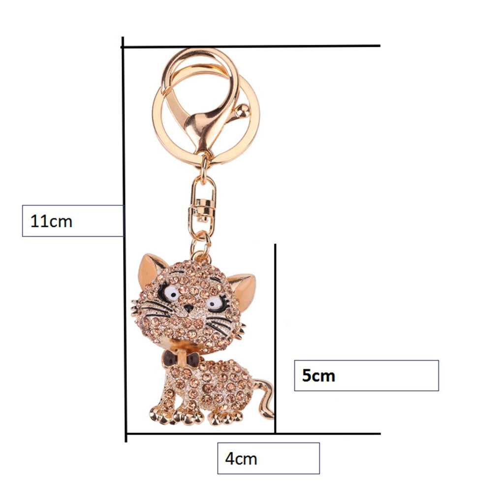 Pink Cat Keychain
