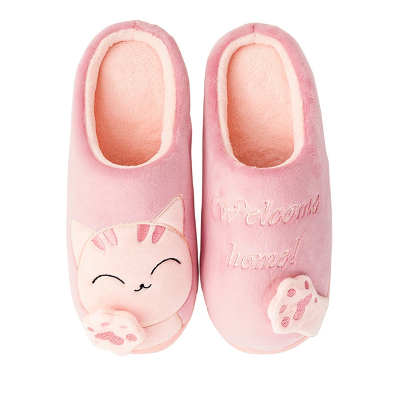 Pink Cat Slippers