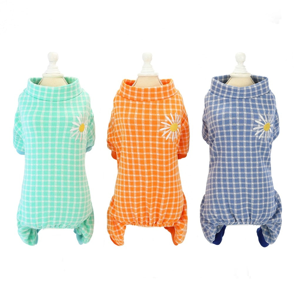 Plaid Pajamas for Cats