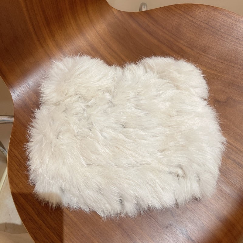 Plush cat beanie
