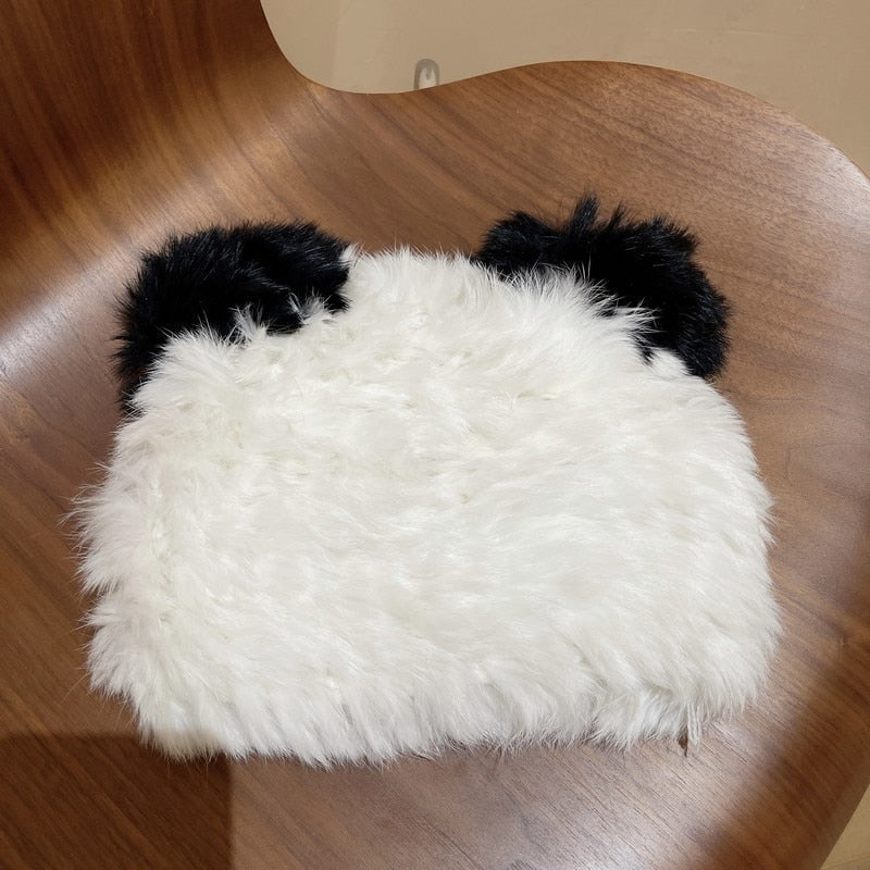 Plush cat beanie