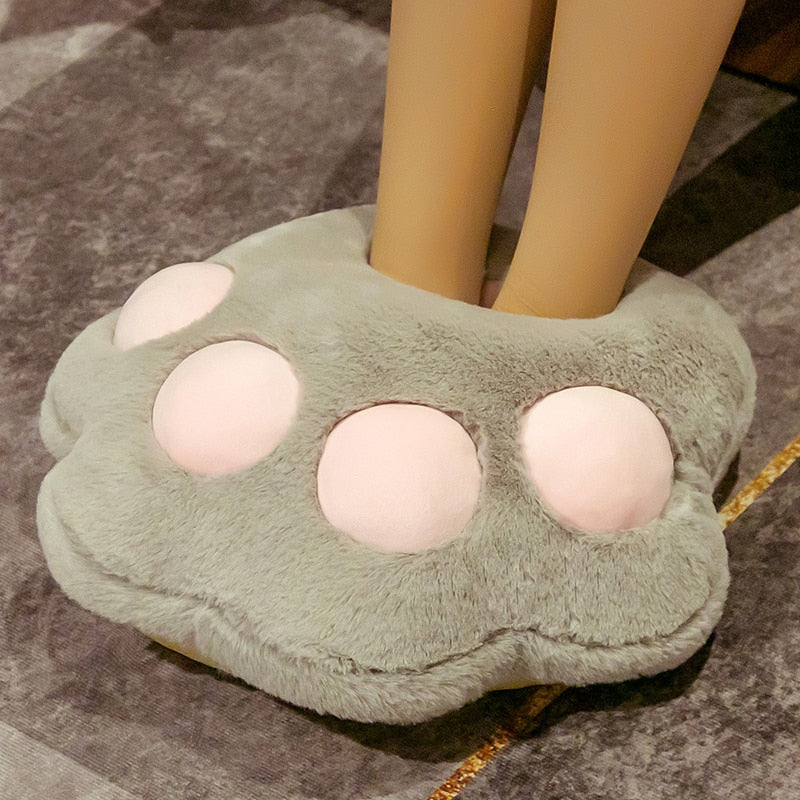Plush Cat Slippers