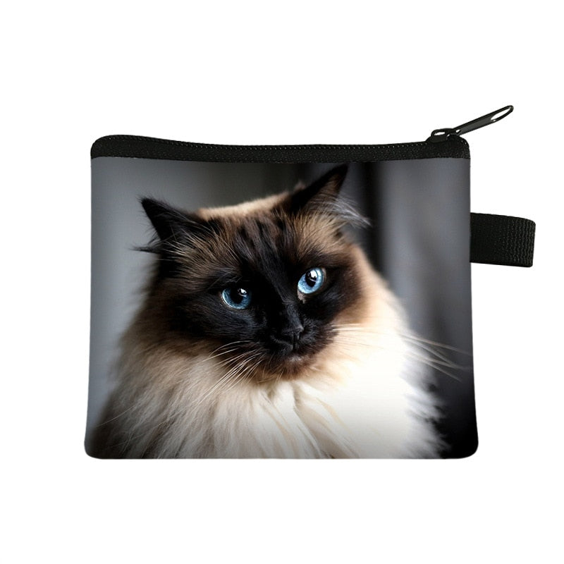 Printed Cat Coin Purse