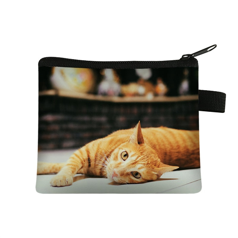 Printed Cat Coin Purse