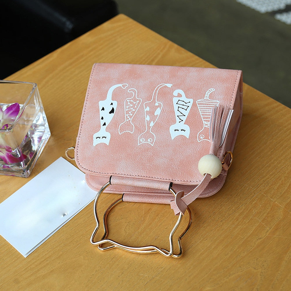 Printed Cat Handbag