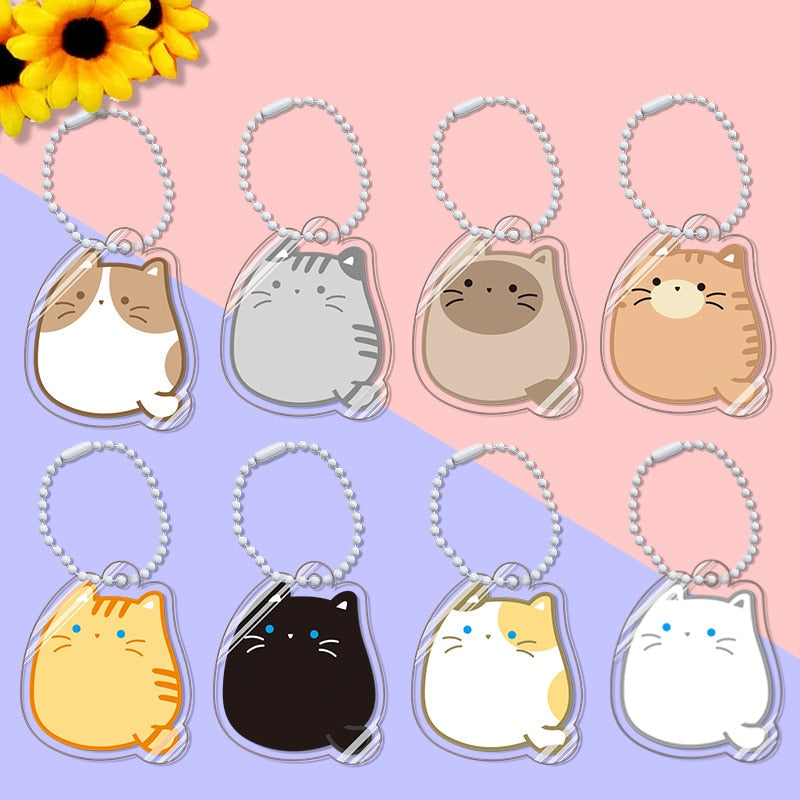 Pusheen Cat Keychain