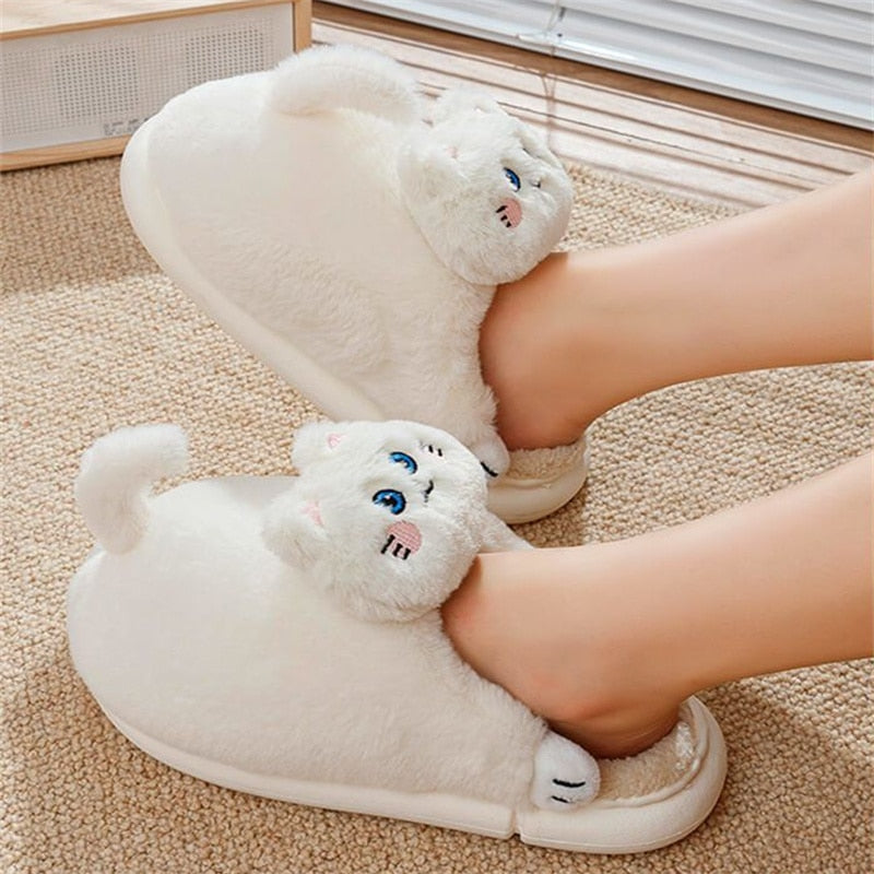 Realistic Cat Slippers