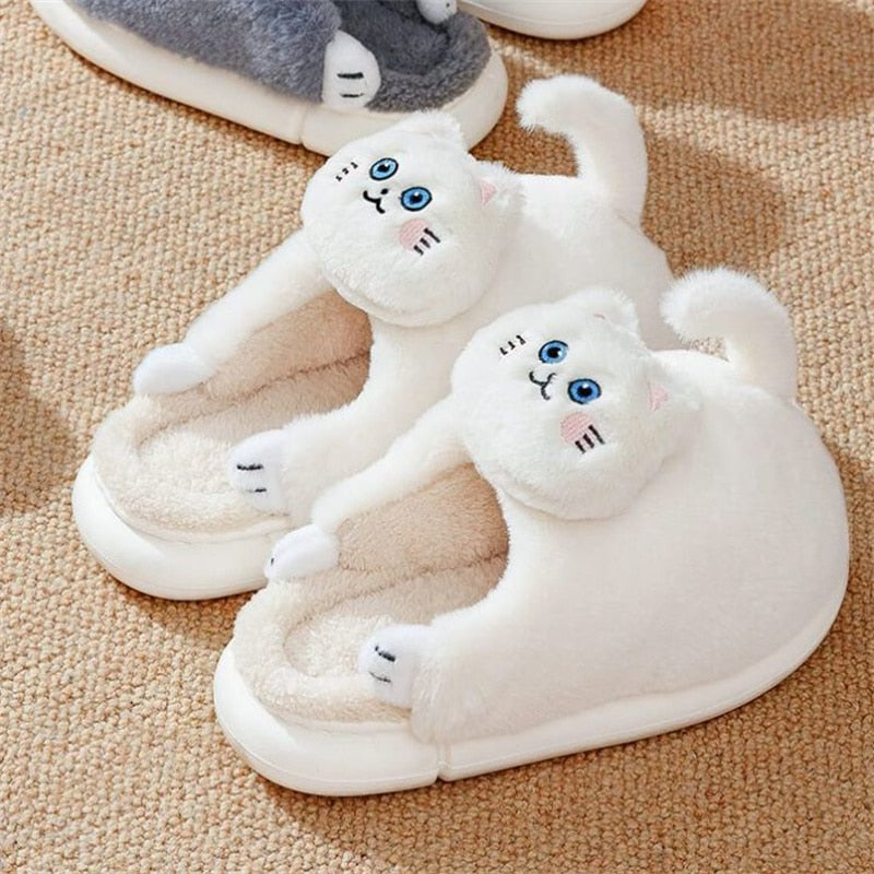 Realistic Cat Slippers