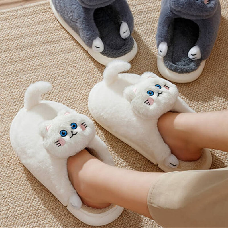 Realistic Cat Slippers
