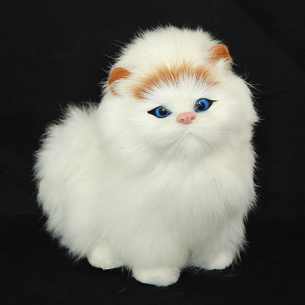 Realistic looking plush cat