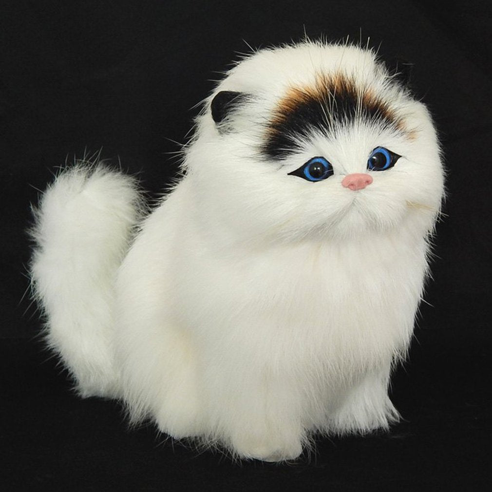 Realistic looking plush cat