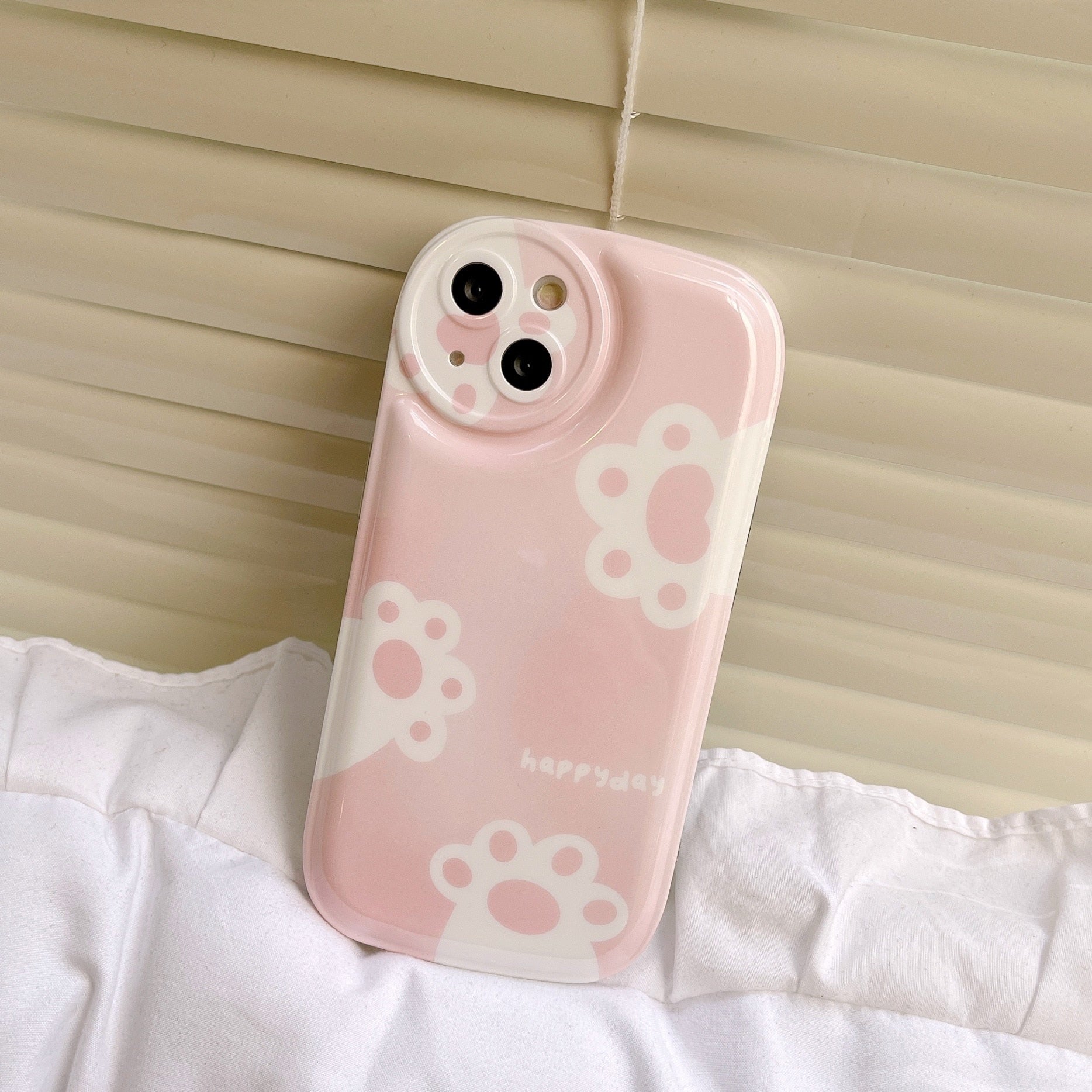Rose White iPhone Cat Phone Case