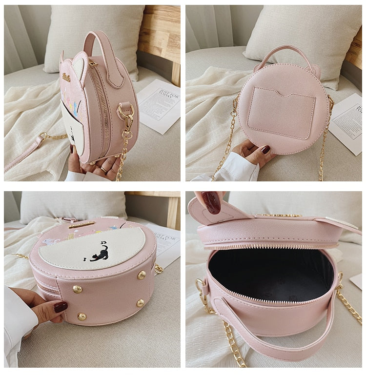 Round Cat Handbag