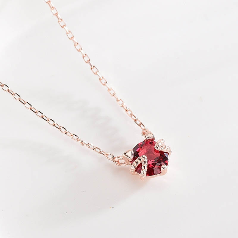 Ruby Cat Necklace