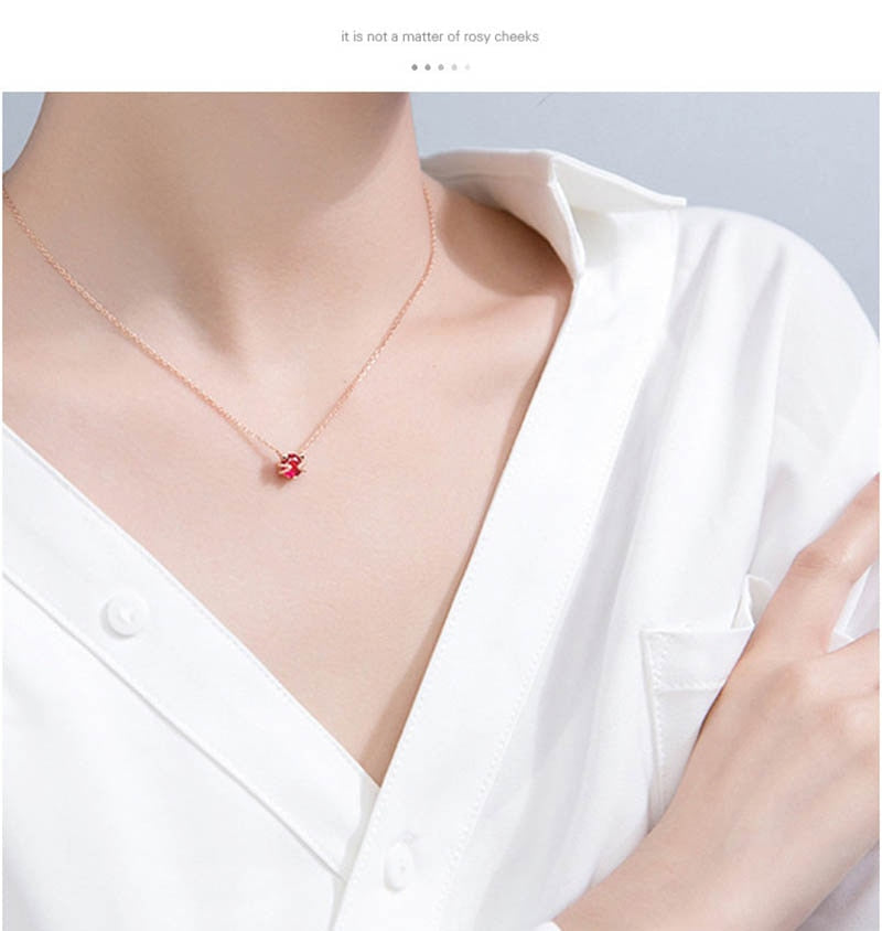 Ruby Cat Necklace