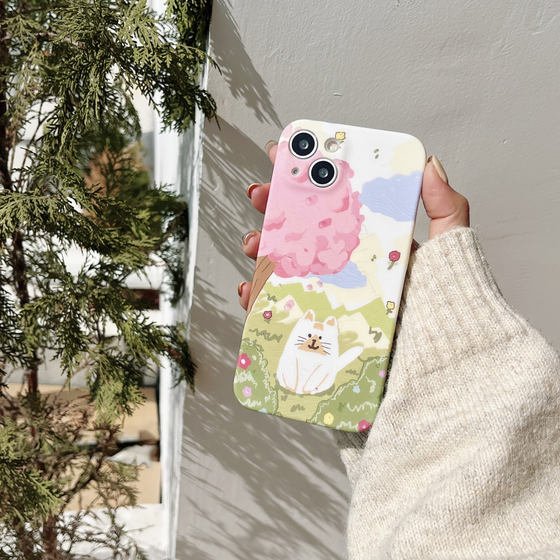 Sakura Cat iPhone Case
