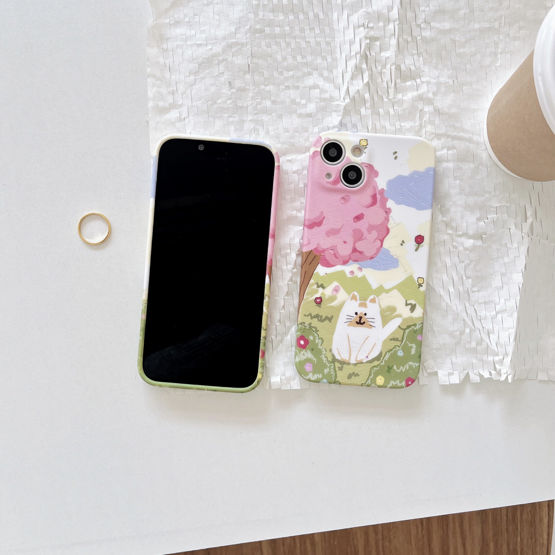 Sakura Cat iPhone Case