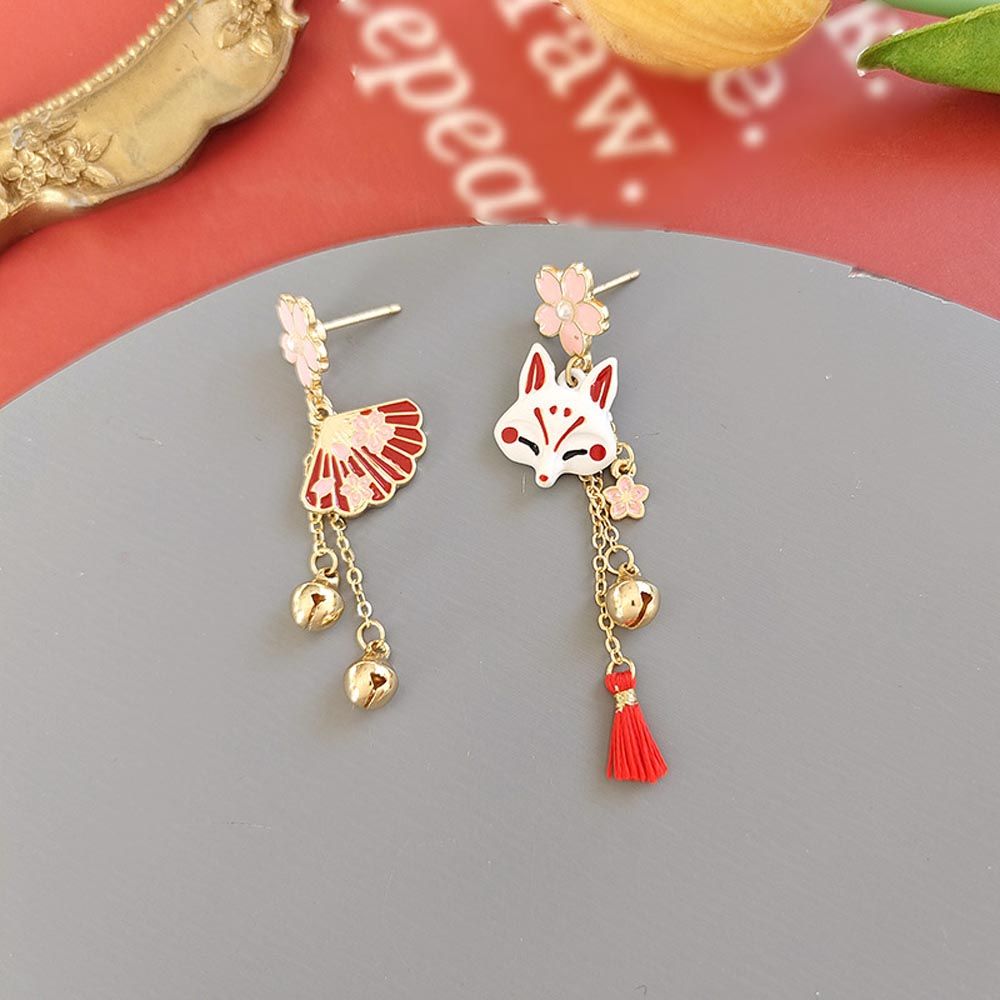 Sakura Japanese Cat Earrings