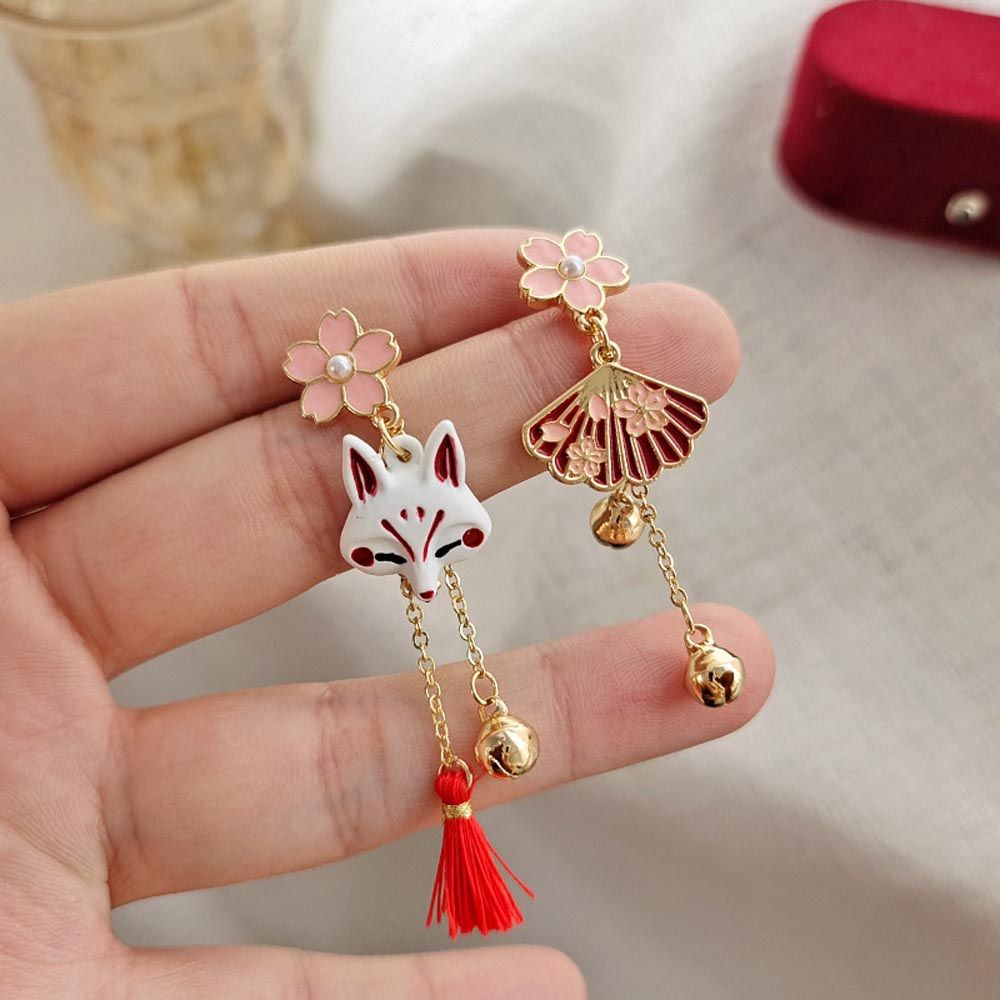 Sakura Japanese Cat Earrings