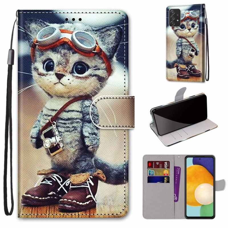 Samsung s22 Cat Flip Phone Case