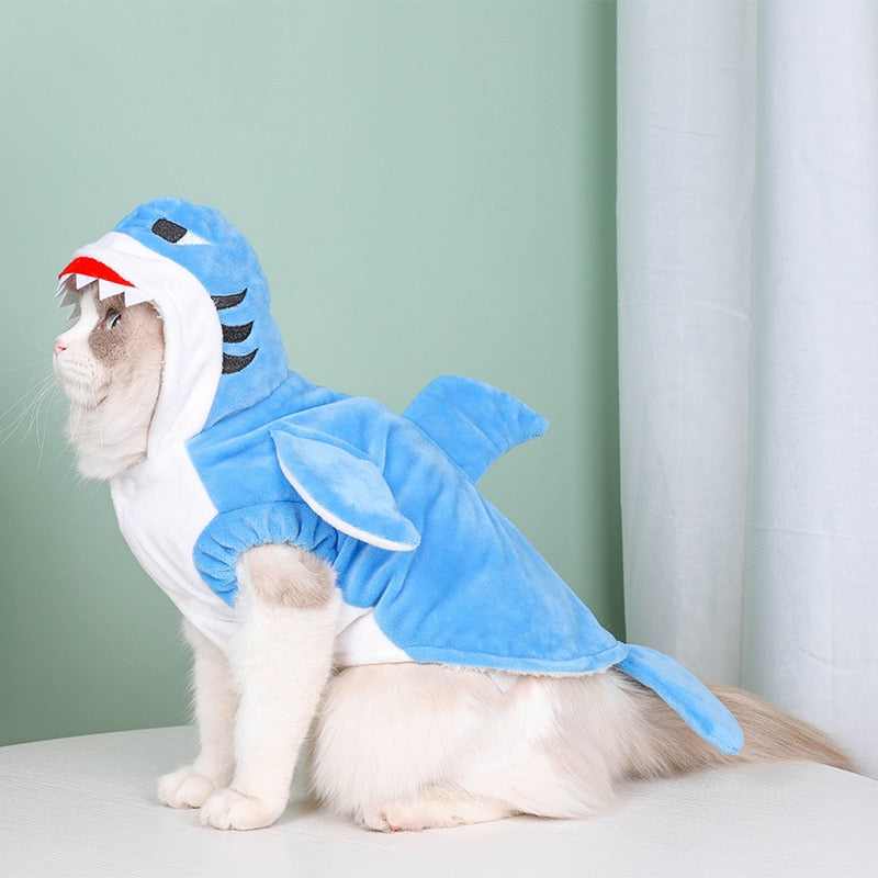 Shark Costume for Cats