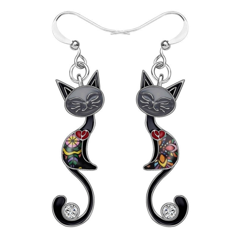 Siamese Cat Earrings