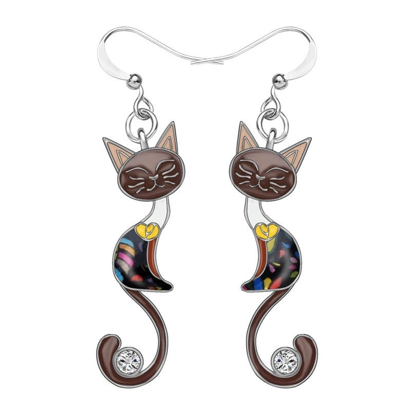 Siamese Cat Earrings