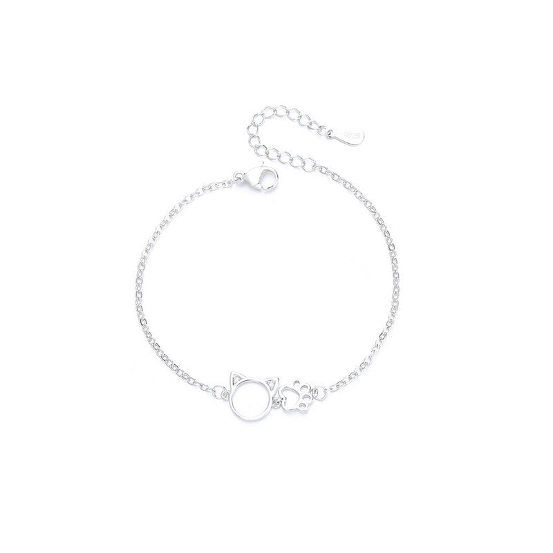 Silver Cat Bracelet