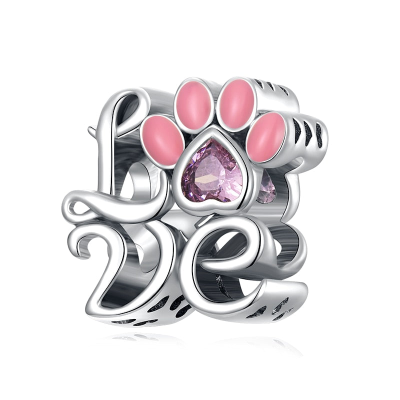 Silver Cat Charm