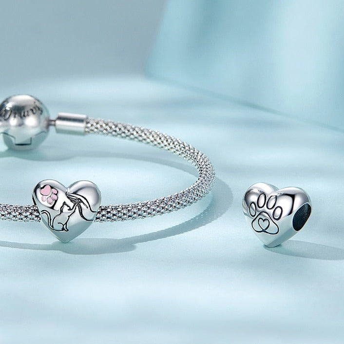 Silver Cat Charm