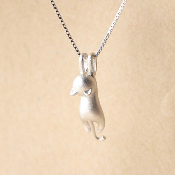 Silver Cat Necklace