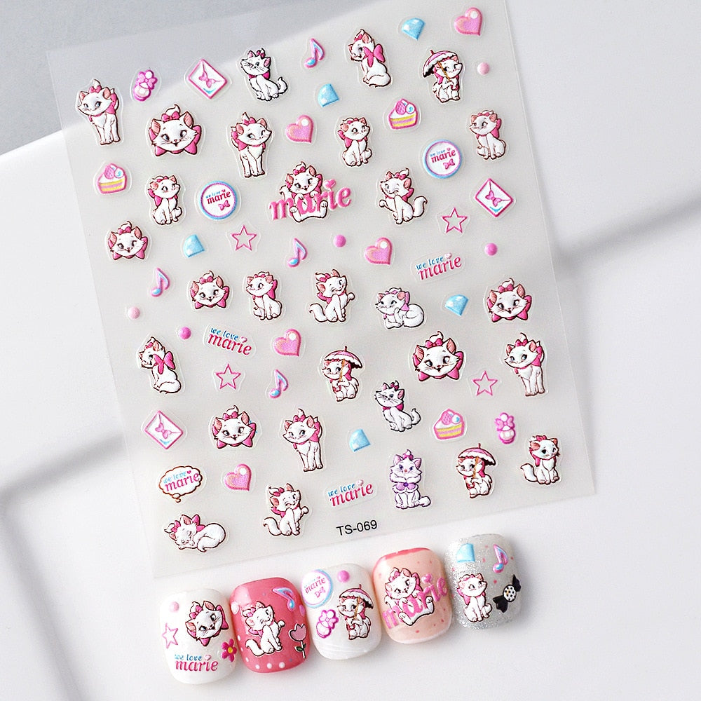 Simple Cat Nail Art