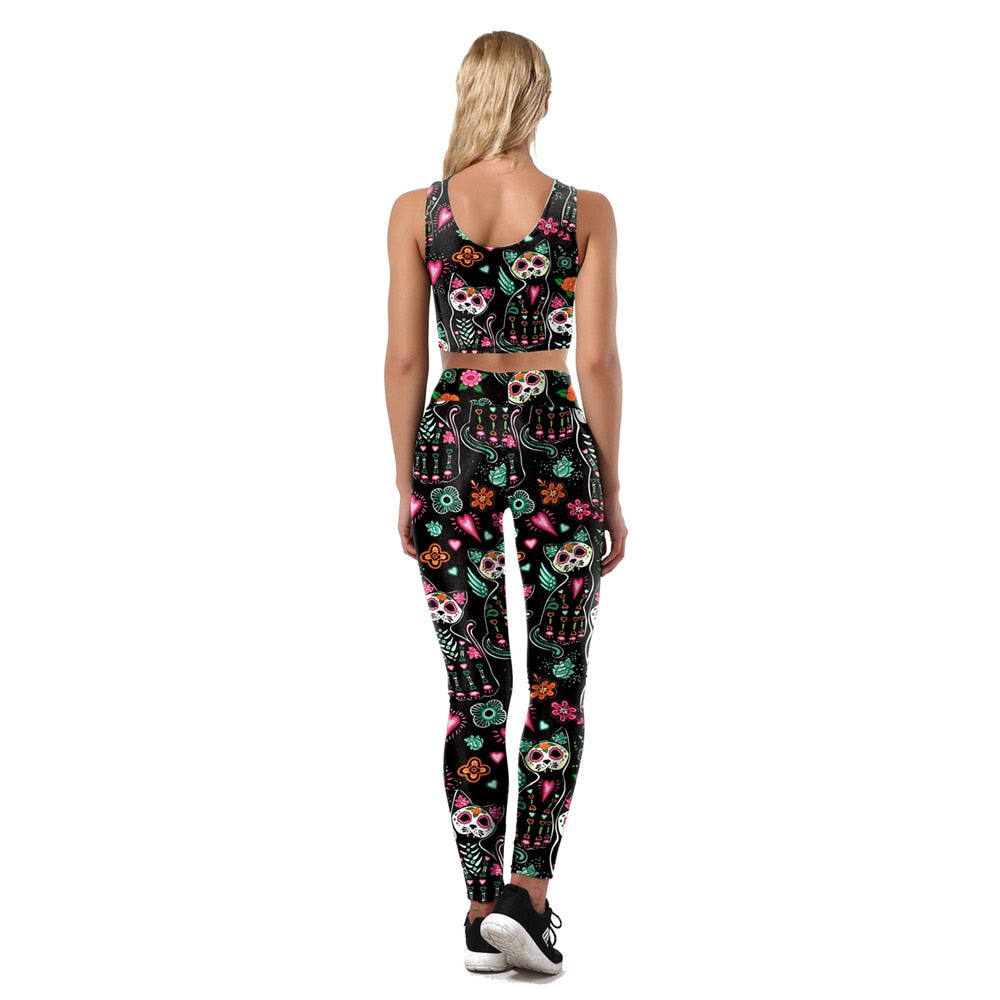 Skeleton Cat Leggings