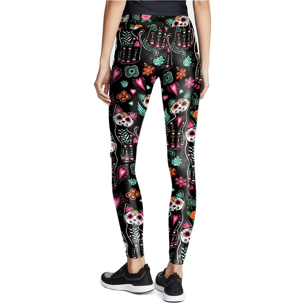 Skeleton Cat Leggings