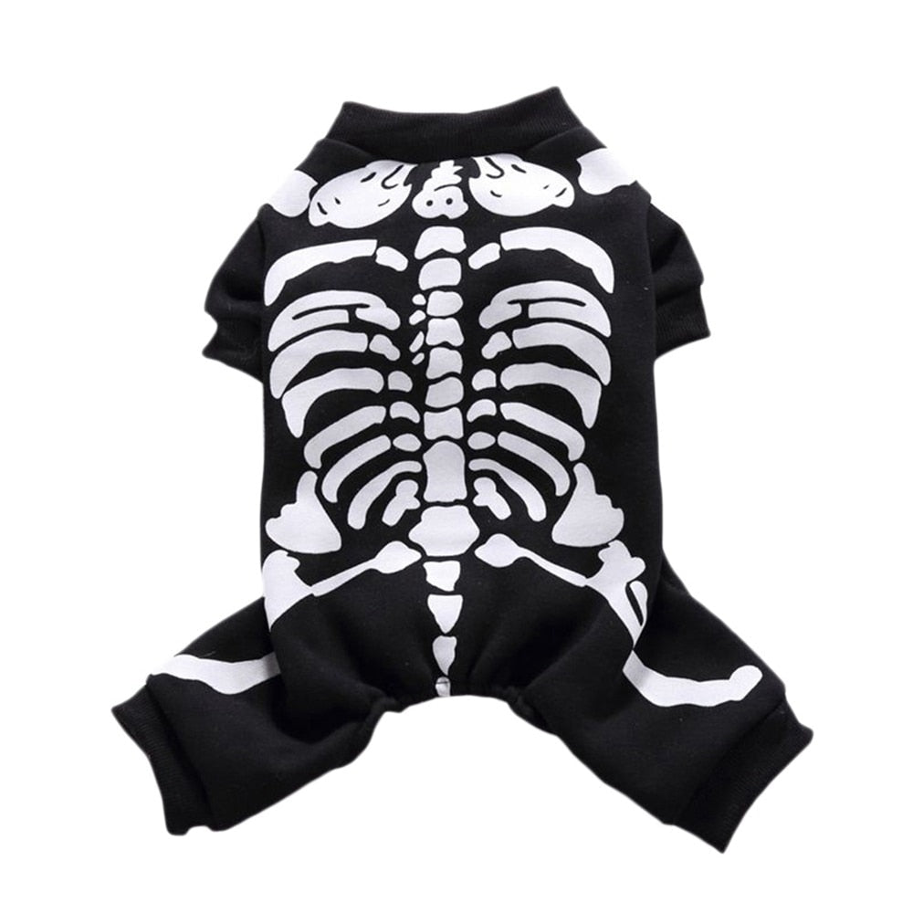 Skeleton Costume for Cat